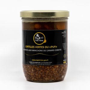 Lenticchie verdi PUY cotte con anatra confit 680 g