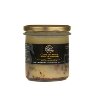 cœurs de canard confits en persillade